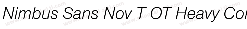 Nimbus Sans Nov T OT Heavy Con Regu字体转换